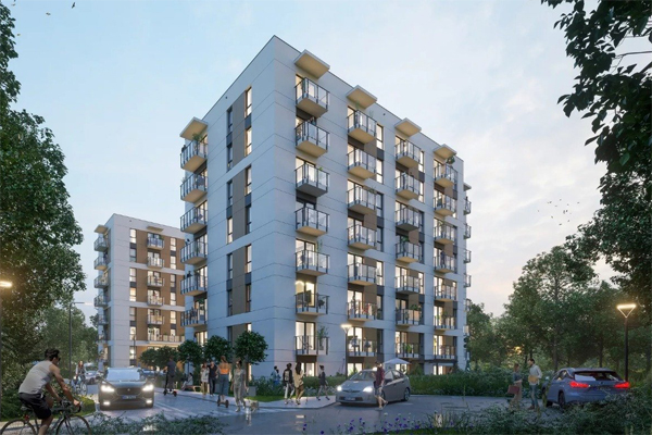 Dwa apartamentowce są częścią wielofunkcyjnego kompleksu Ocean Office Park w Krakowie. Dwa apartamentowce są częścią wielofunkcyjnego kompleksu Ocean Office Park w Krakowie.