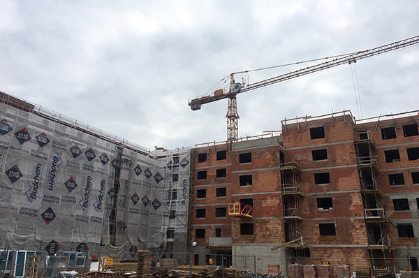 Prace na budowie V etapu osiedla Nowe Ogrody w Poznaniu. Prace na budowie V etapu osiedla Nowe Ogrody w Poznaniu.