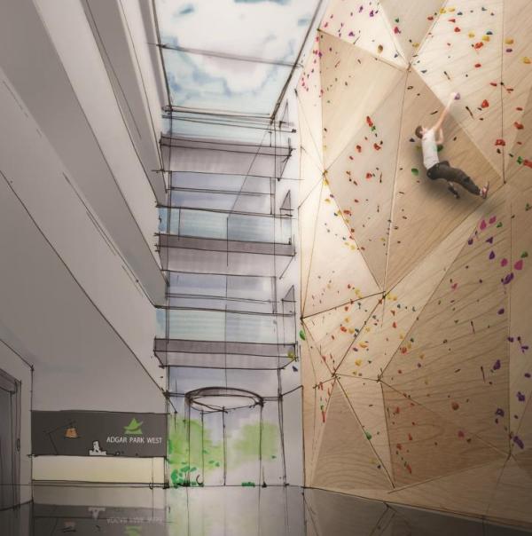Projekt nowego biurowca w kompleksie Adgar Park West powstał w pracowni Hermanowicz Rewski Architekci, wiz. Grupa Adgar Projekt nowego biurowca w kompleksie Adgar Park West powstał w pracowni Hermanowicz Rewski Architekci, wiz. Grupa Adgar
